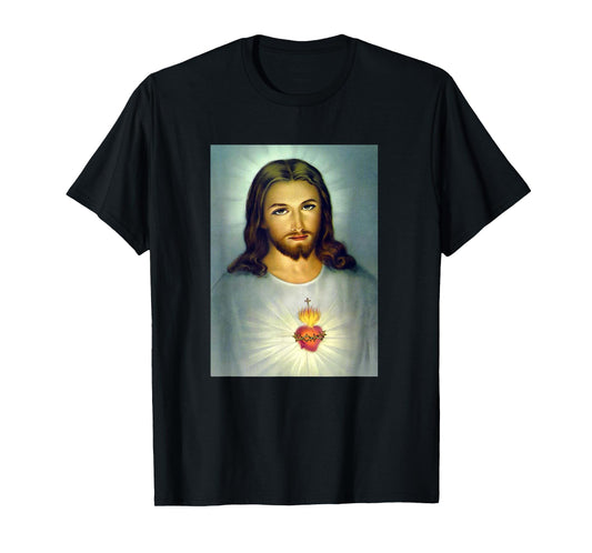 Jesus Sacred Heart Divine Mercy Christian Roman Catholic T-Shirt