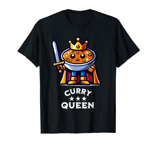 Curry Queen Funny Indian Food Quote T-Shirt