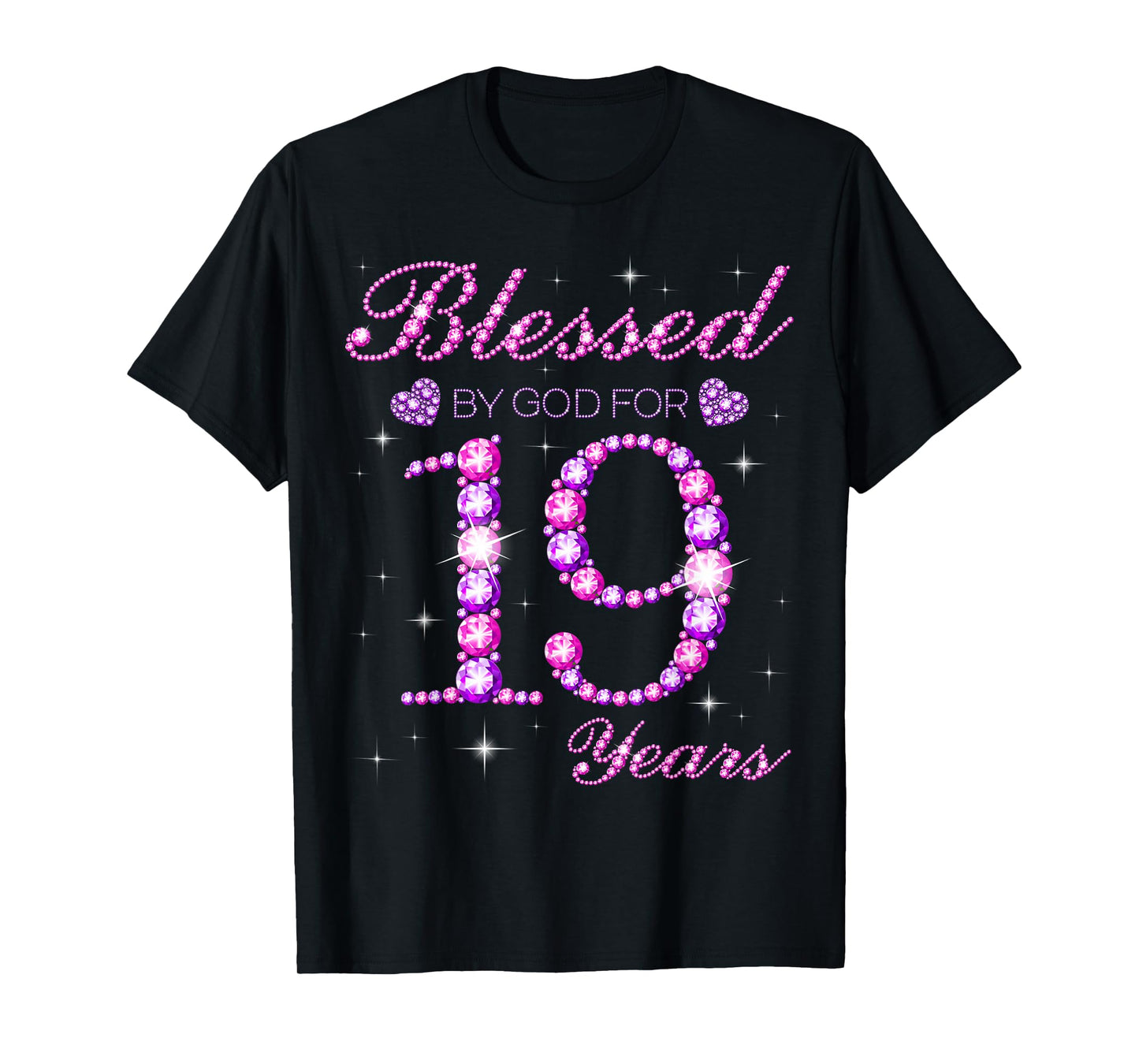 Blessed by God for 19 Years Old 19th Birthday Party T-Shirt