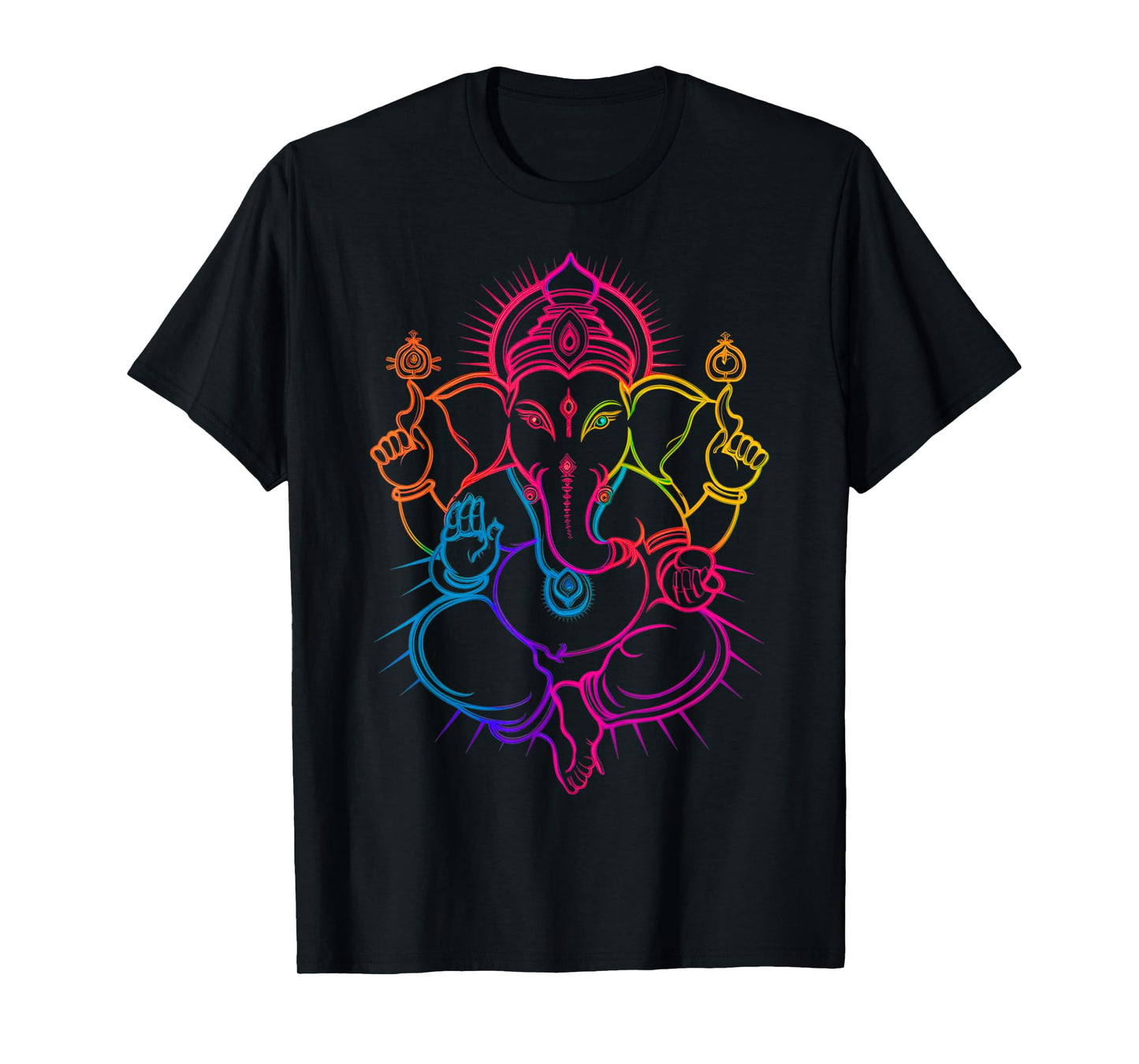 Hindu Ganesha Puja Elephant God India Meditation Yoga Murti T-Shirt