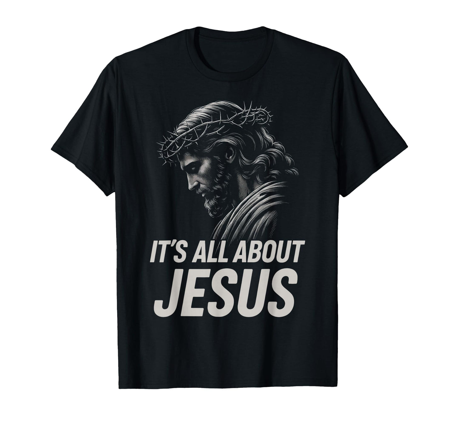 HUGvyn Its All About Jesus Christian Faith Patriotic America T-Shirt