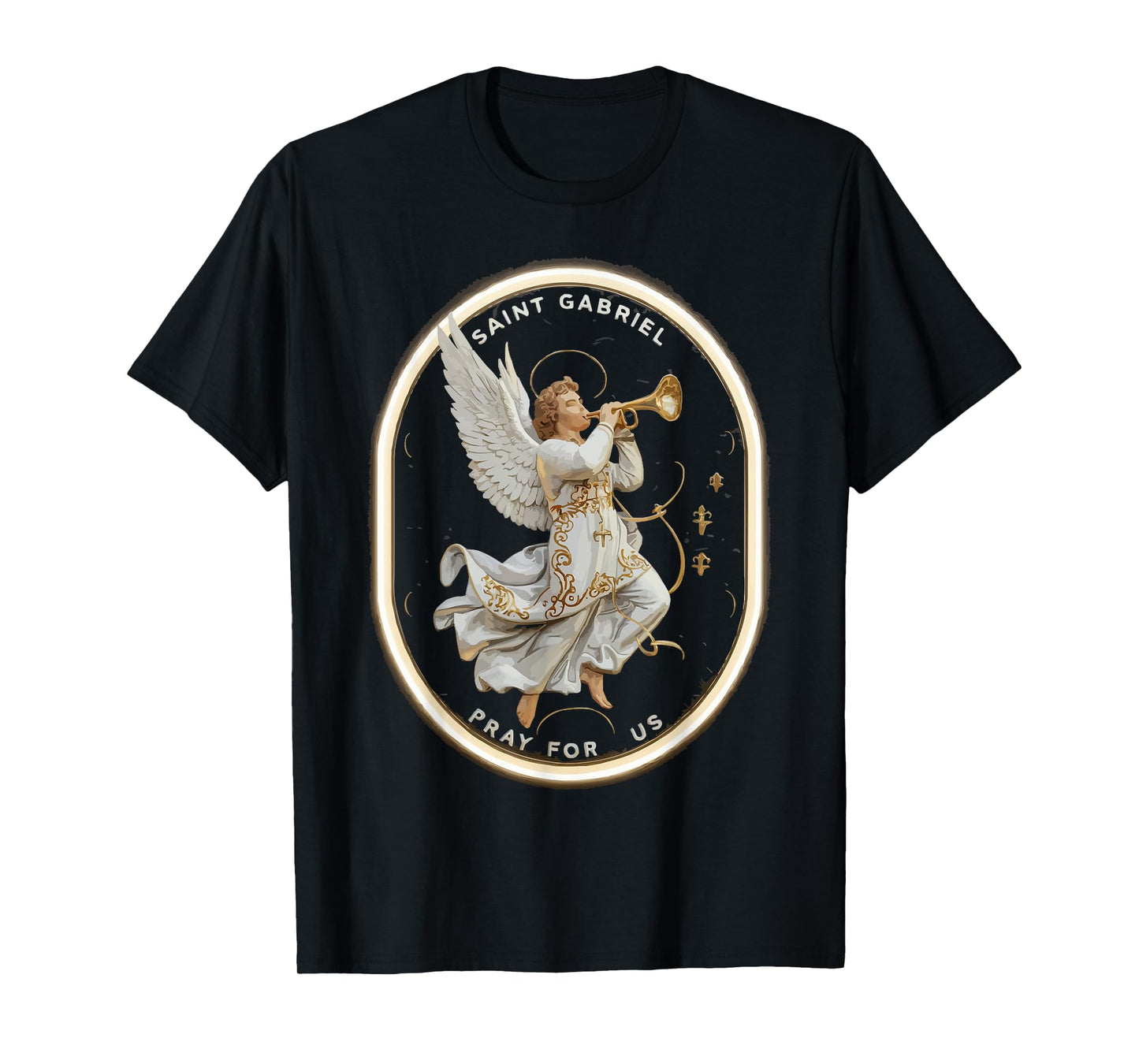Archangel Gabriel Catholic Christianity Guardian Angel T-Shirt