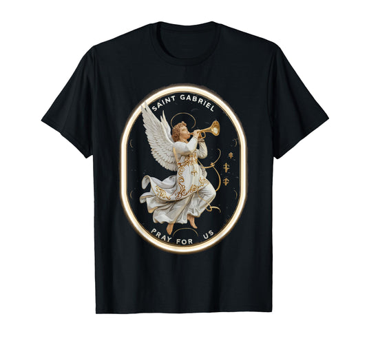Archangel Gabriel Catholic Christianity Guardian Angel T-Shirt