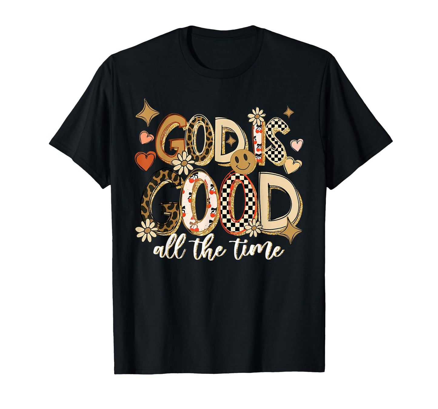 God is Good All The Time Jesus Christian Thanksgiving Autumn T-Shirt