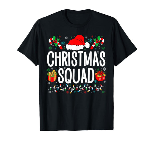 Christmas Squad Family Group Matching Christmas Pajama Party T-Shirt