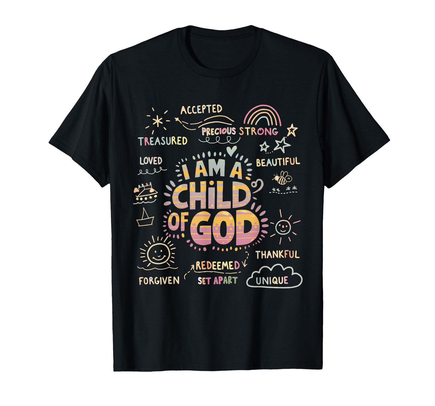 I am a Child of God Christian Retro Jesus Faith Design Gifts T-Shirt