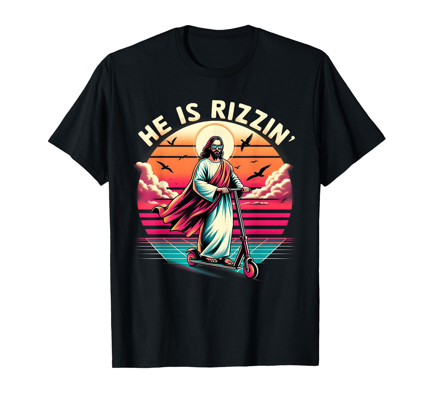 Jesus Has Rizzen He Is Rizzen Jesus Is Rizzen Cool Jesus T-Shirt