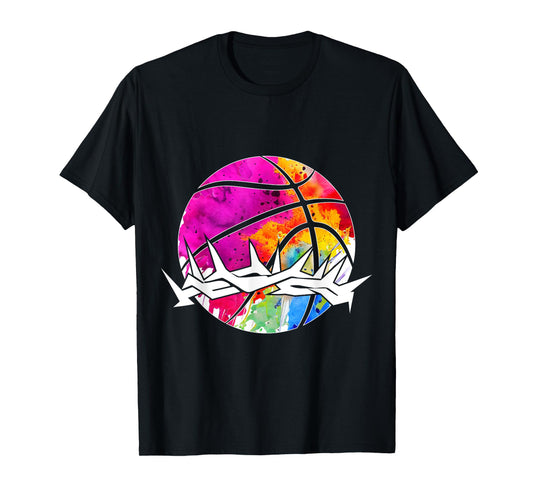 Religious Jesus Basketball Christian GOD Basketball T-Shirt
