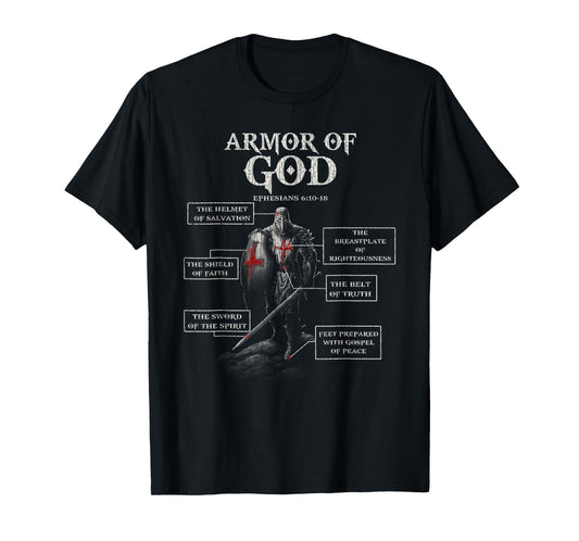 Vintage Armor Of God Bible Verse Cool For Religious T-Shirt
