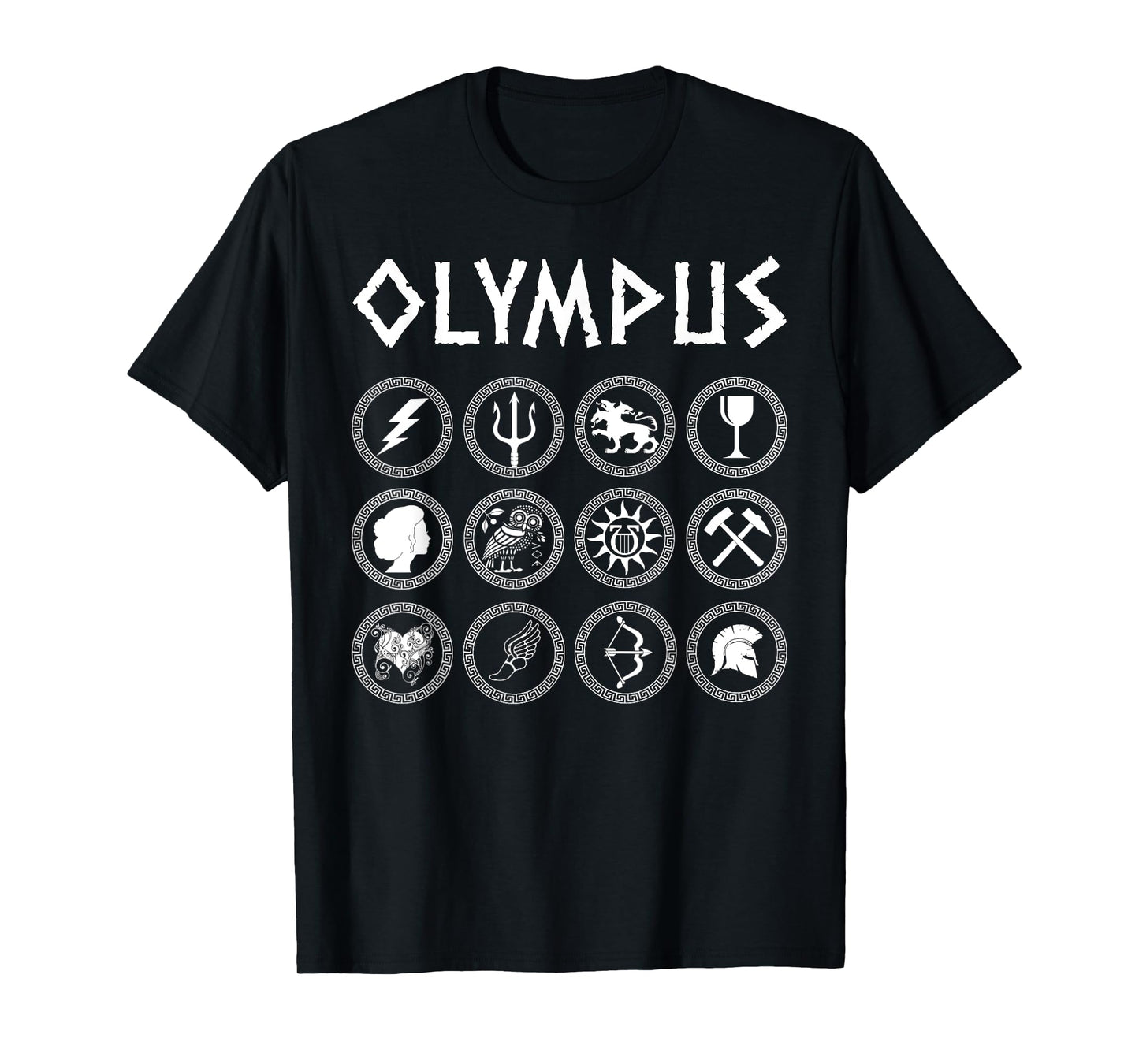 Greek Gods and Goddesses of Olympus Greek Mythology T-Shirt