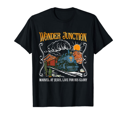 Wonder Junction Marvel At Jesus Christian Summer Bible Camp T-Shirt