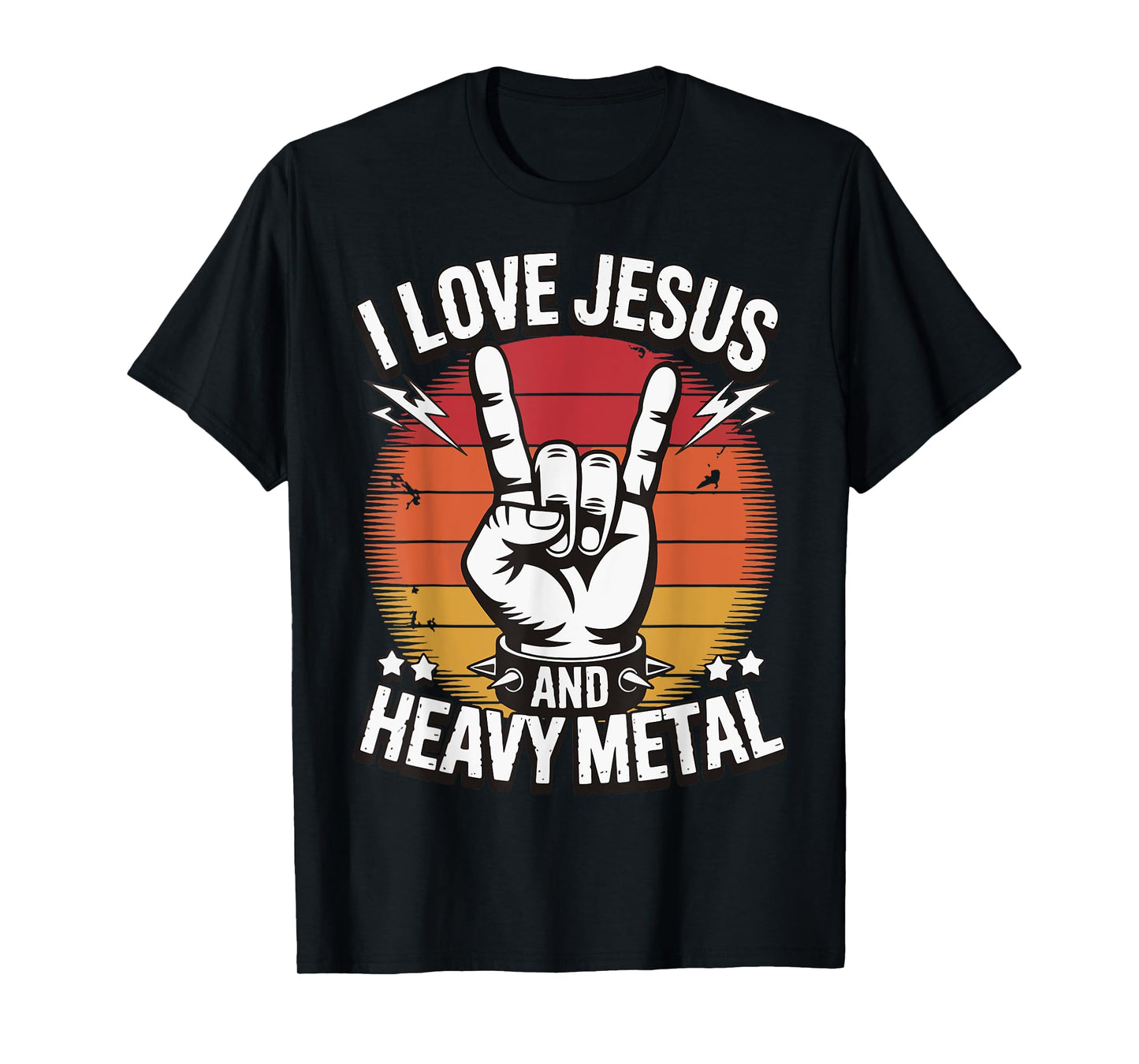 I Love Jesus And Heavy Metal T-Shirt