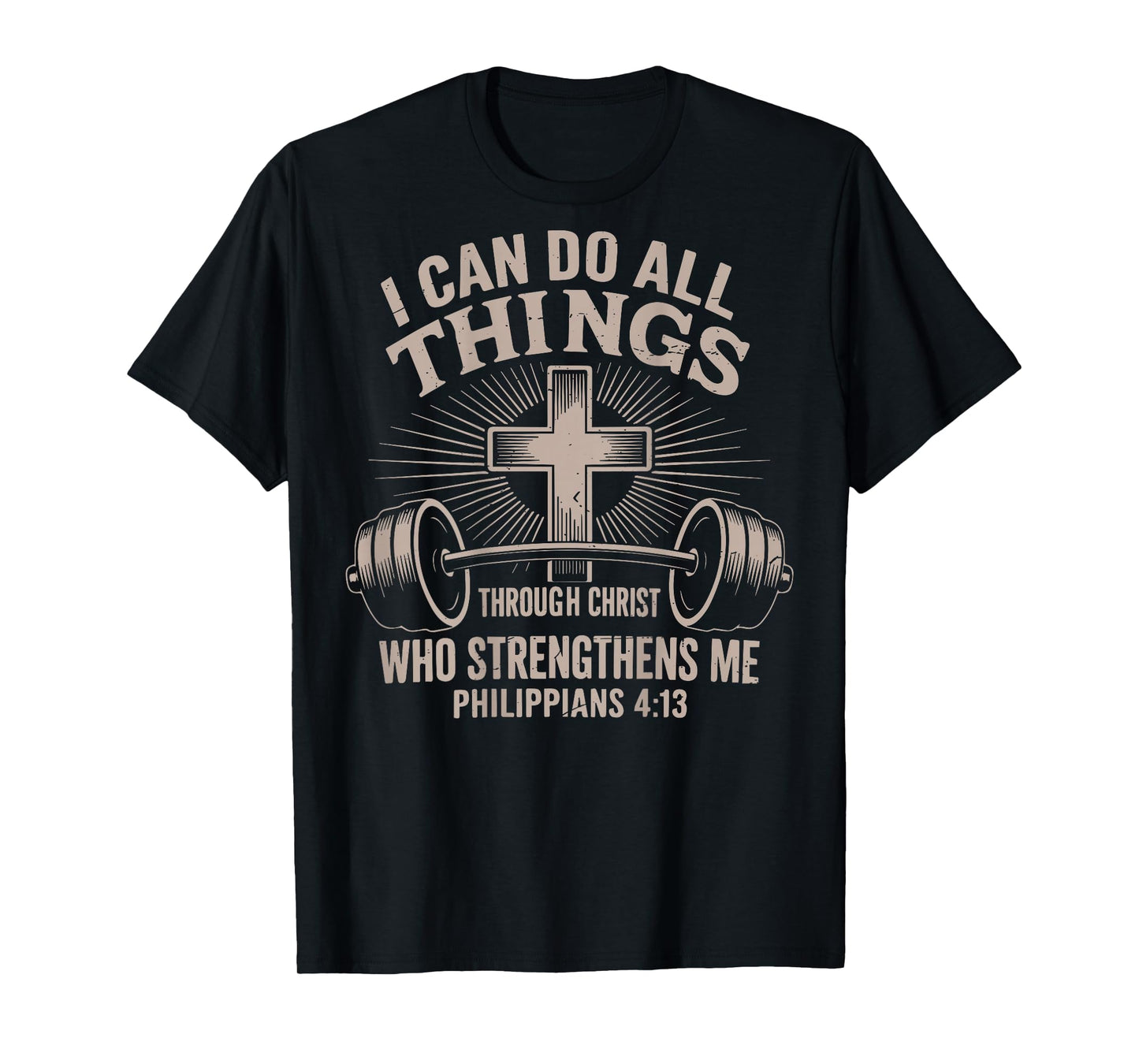 I Can Do All Things Funny Christian Workout Gym Jesus Women T-Shirt