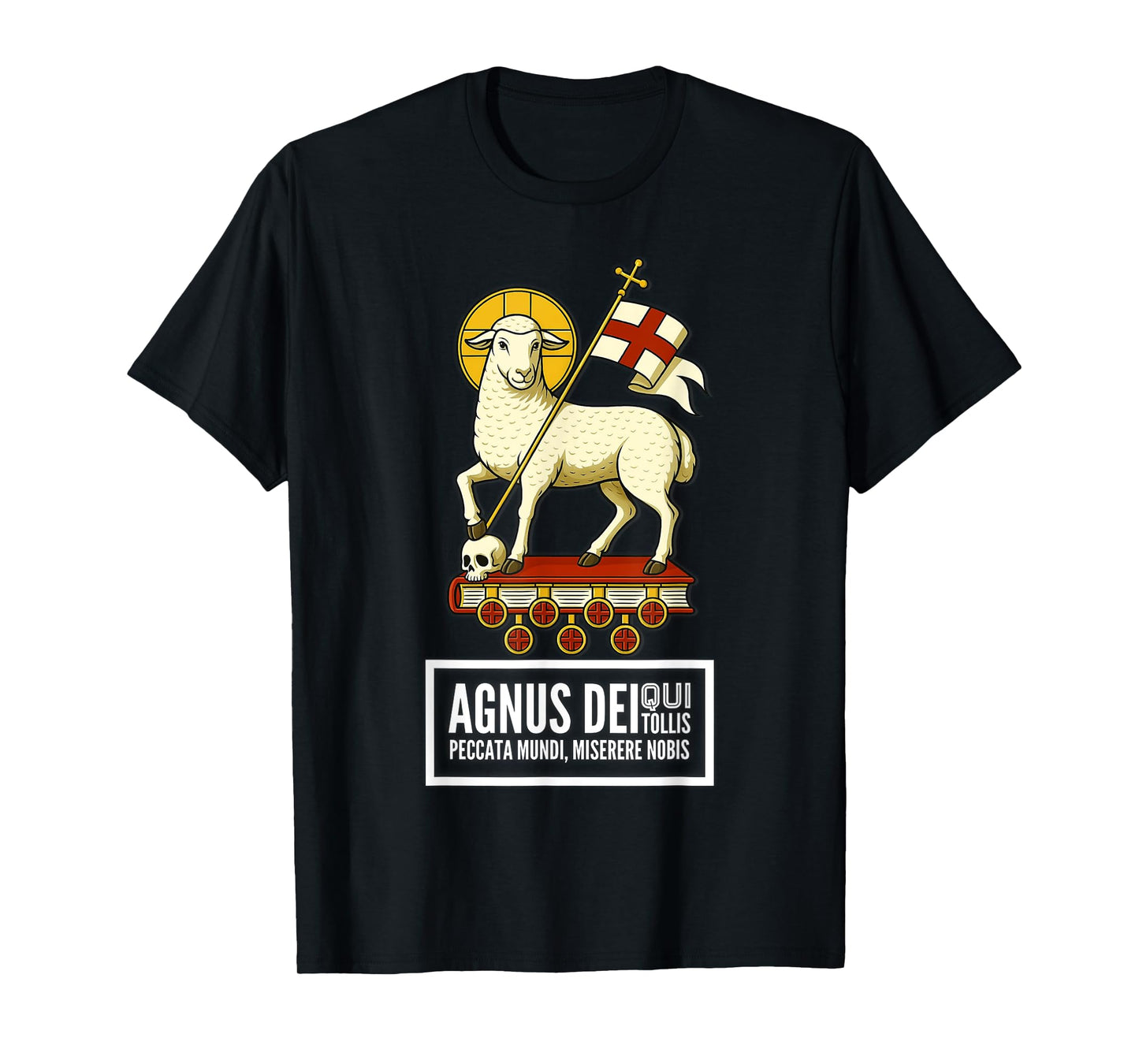 Agnus Dei Sanctus Traditional Latin Mass Catholic T-Shirt