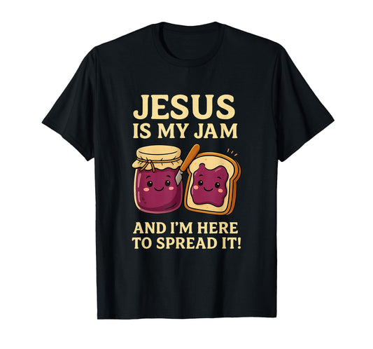 Jesus is My Jam Shirt Funny Christian Faith Bible T-Shirt