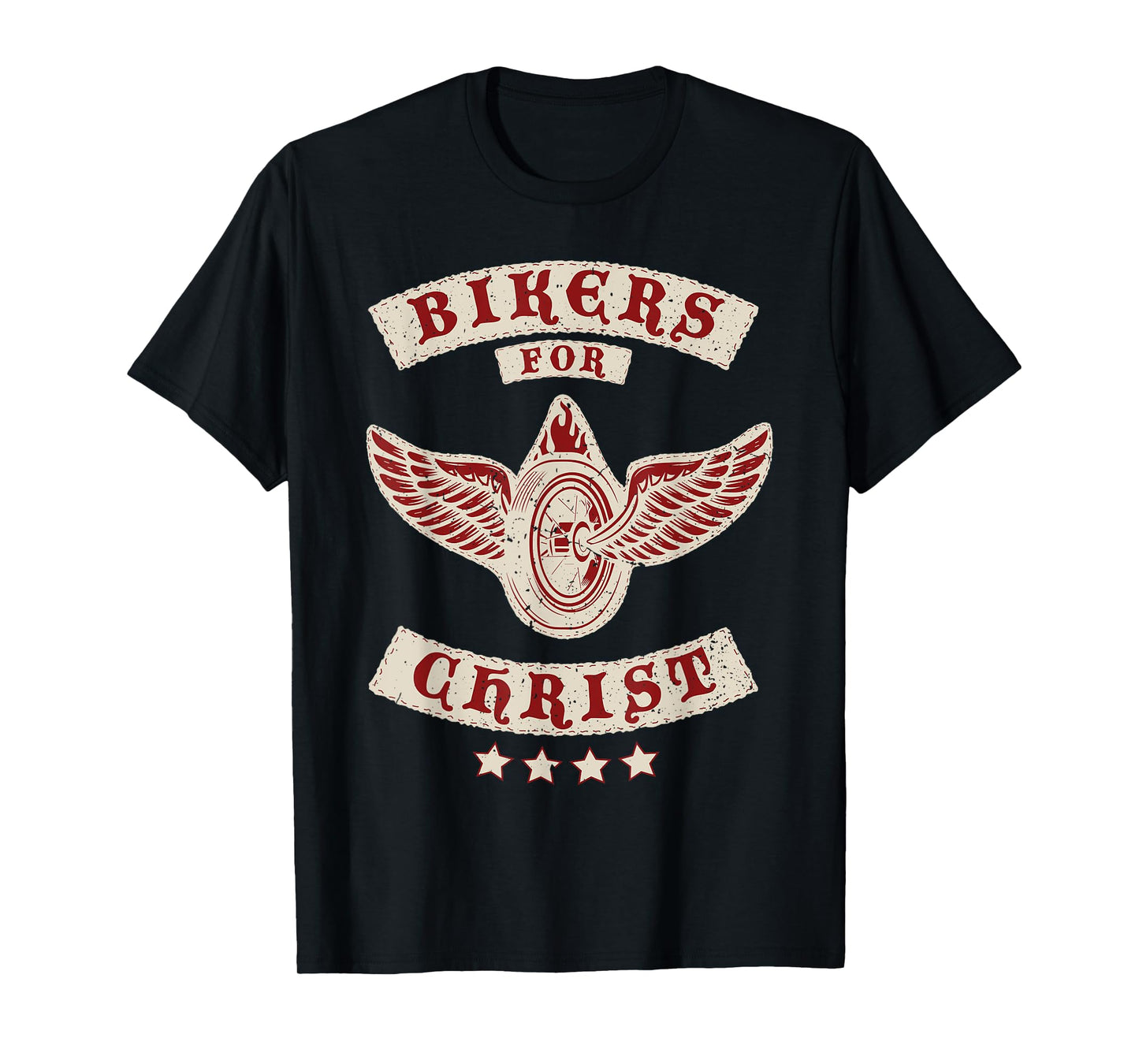 Bikers for Christ Christian Motorcycle Patch Faith T-Shirt