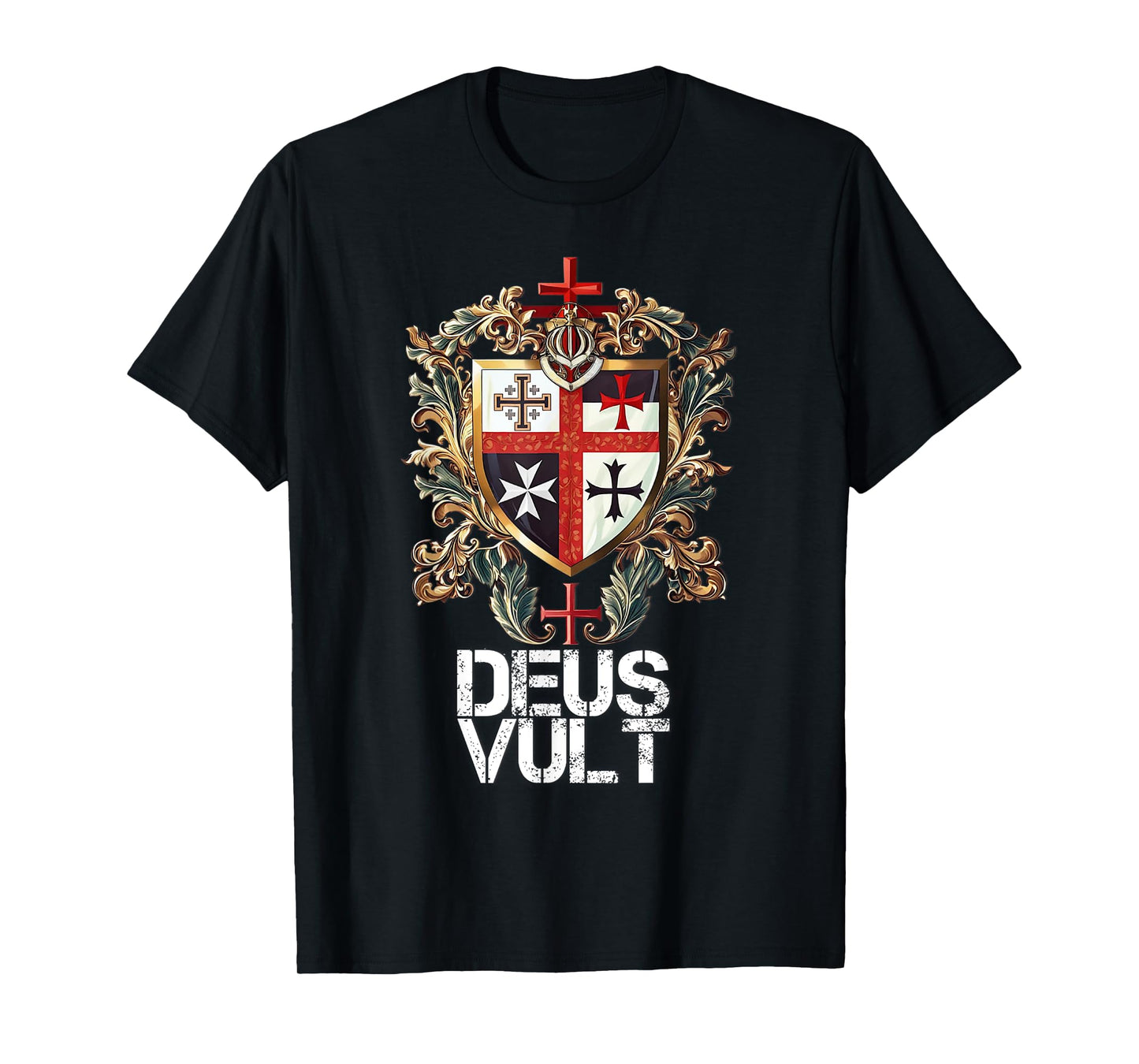 Catholic Knight Templar Crusader Cross Latin T-Shirt