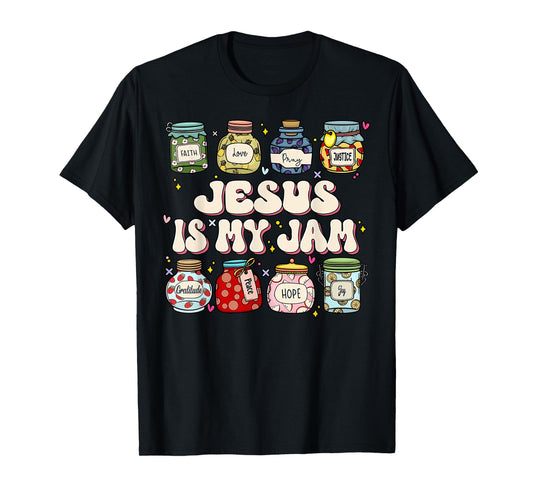 Jesus Is My Jam Christian Faith Religious Christ Women Kids T-Shirt