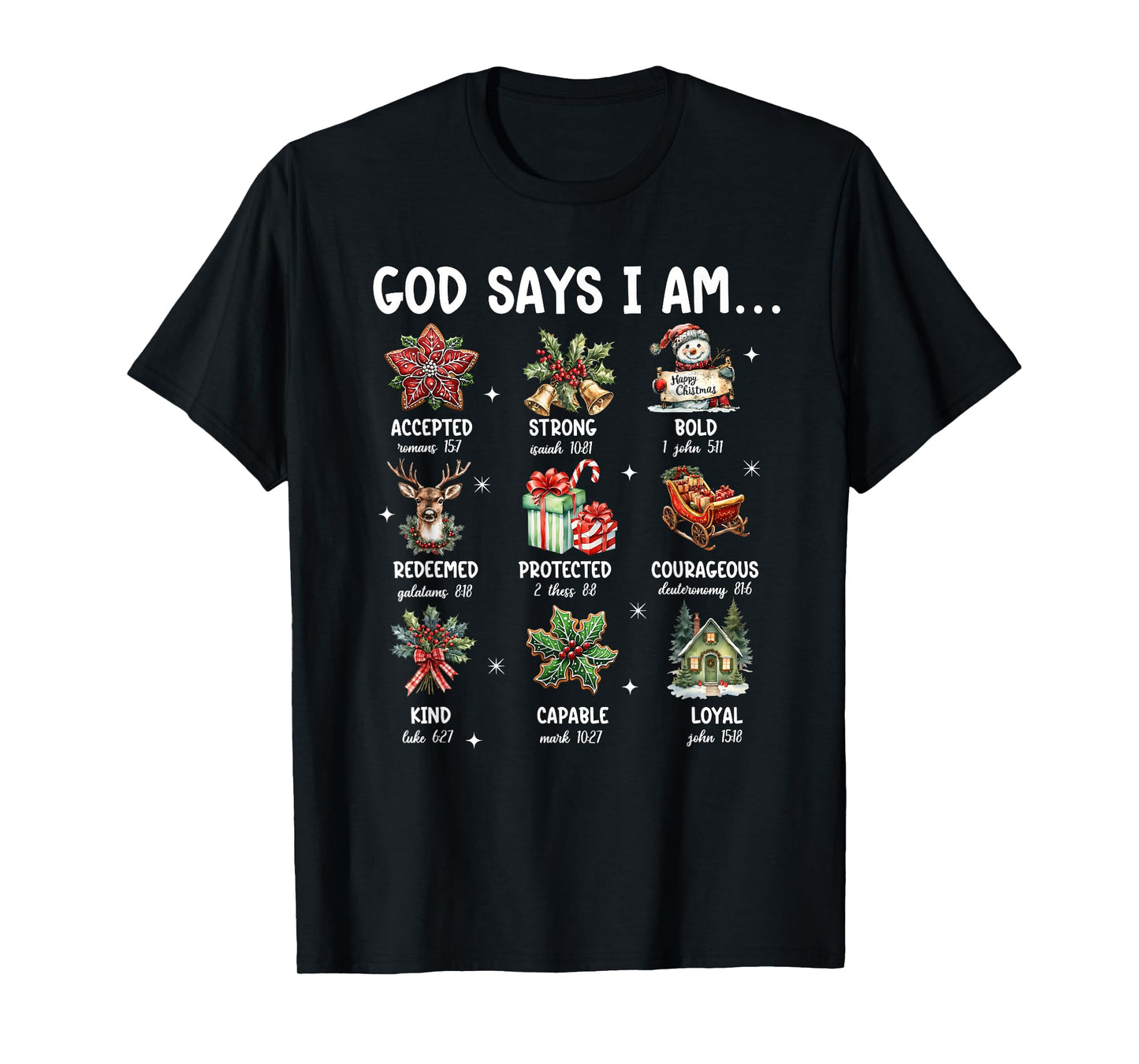 God Says I Am Cute Ghost Floral Groovy Halloween Christian T-Shirt