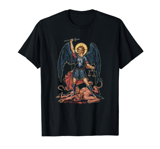Archangel Catholic Religion Christianity Guardian Angel T-Shirt