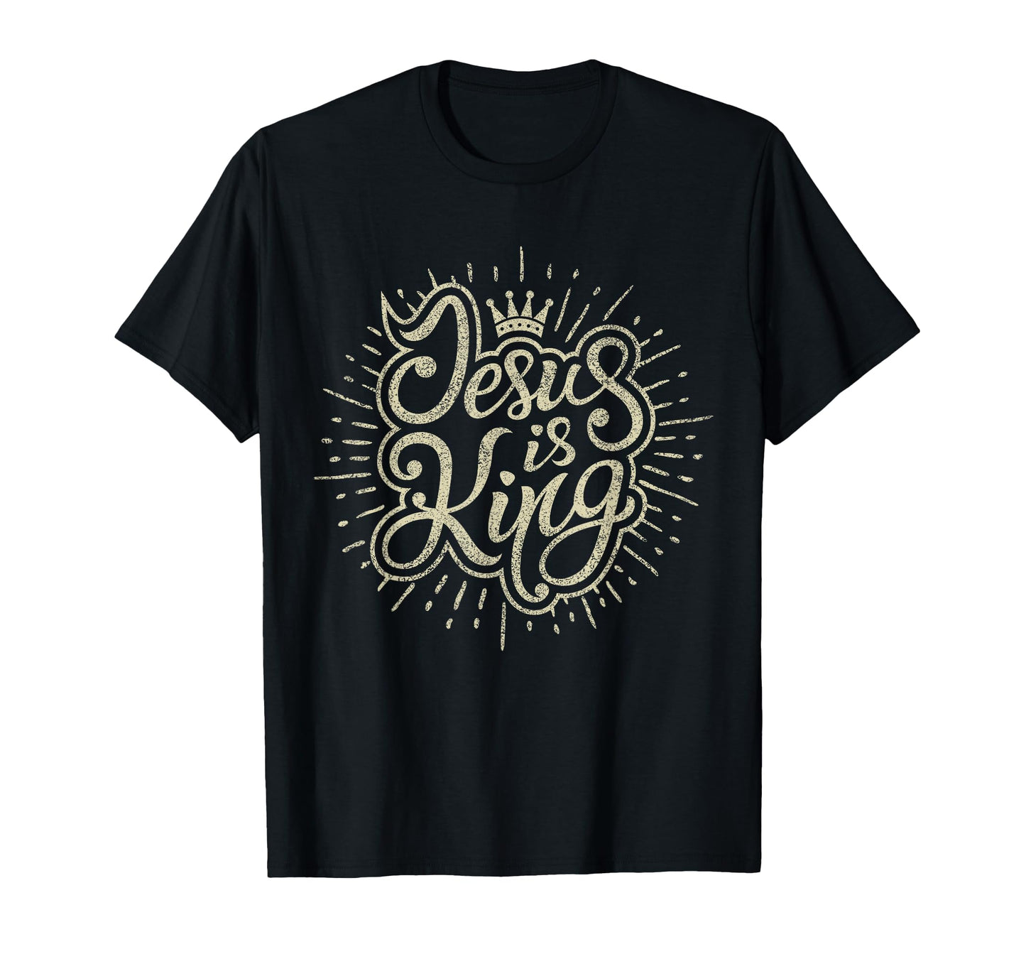 Jesus Is King Bible Faith Graphic Men Women Christian T-Shirt
