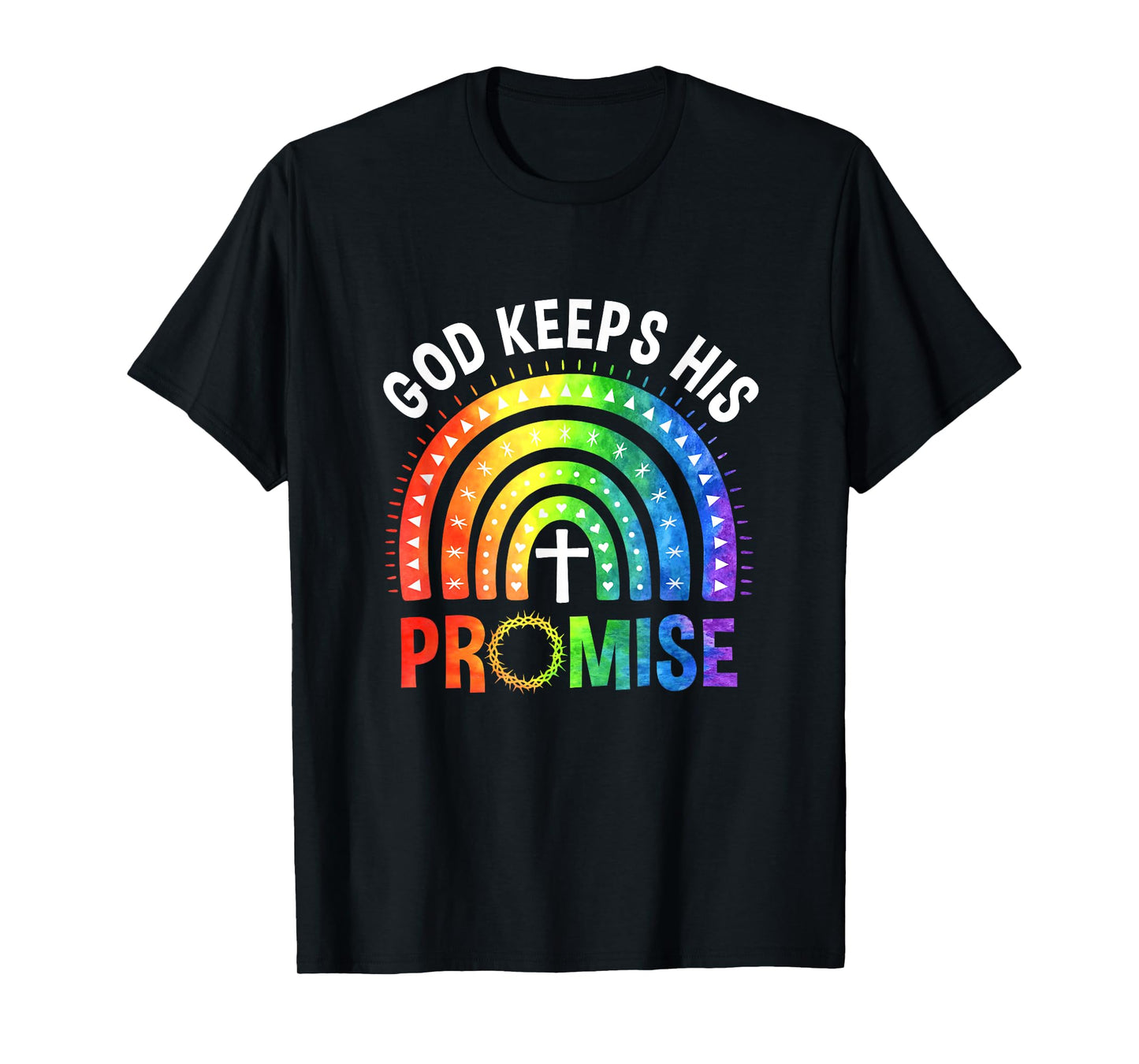 God Keeps His Promise Rainbow LGBT Christian Bible Religious T-Shirt