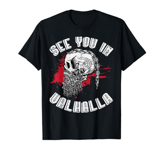 Viking See You In Valhalla Norse Mythology Men Boys Kids T-Shirt