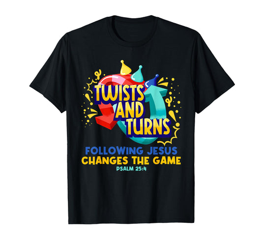 Twists and Turns Vbs Vibes Christian Games Board Funny T-Shirt