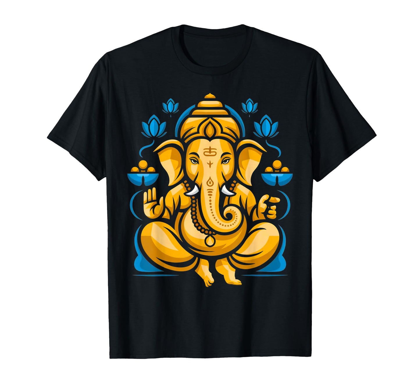 Hindu Ganesha Puja Elephant God India Meditation Yoga Murti T-Shirt