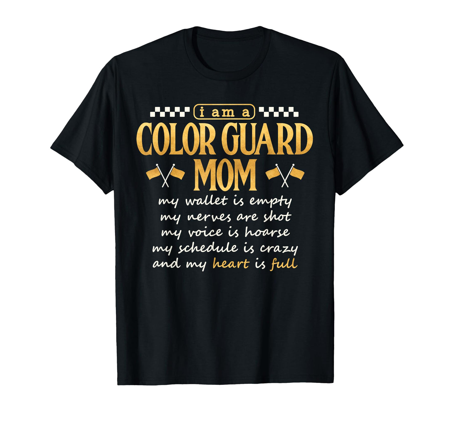 Color Guard Mom Shirt Proud Color Guard Mother Mama School T-Shirt