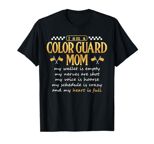 Color Guard Mom Shirt Proud Color Guard Mother Mama School T-Shirt