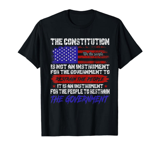 Patriotic Constitution Quote USA Flag Tee T-Shirt
