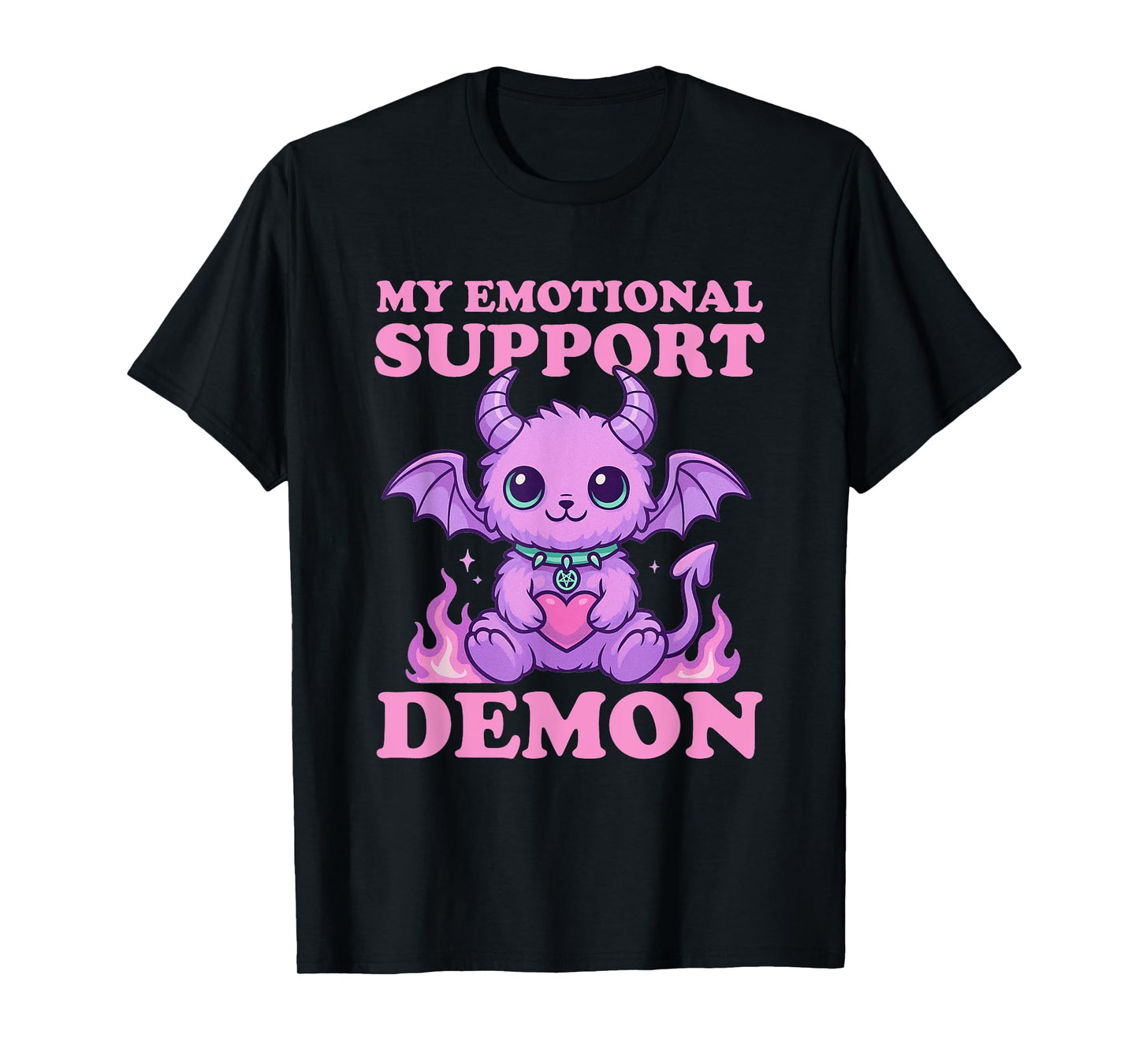 Pastel Goth My Emotional Support Demon Nu Goth Emo Gothic T-Shirt