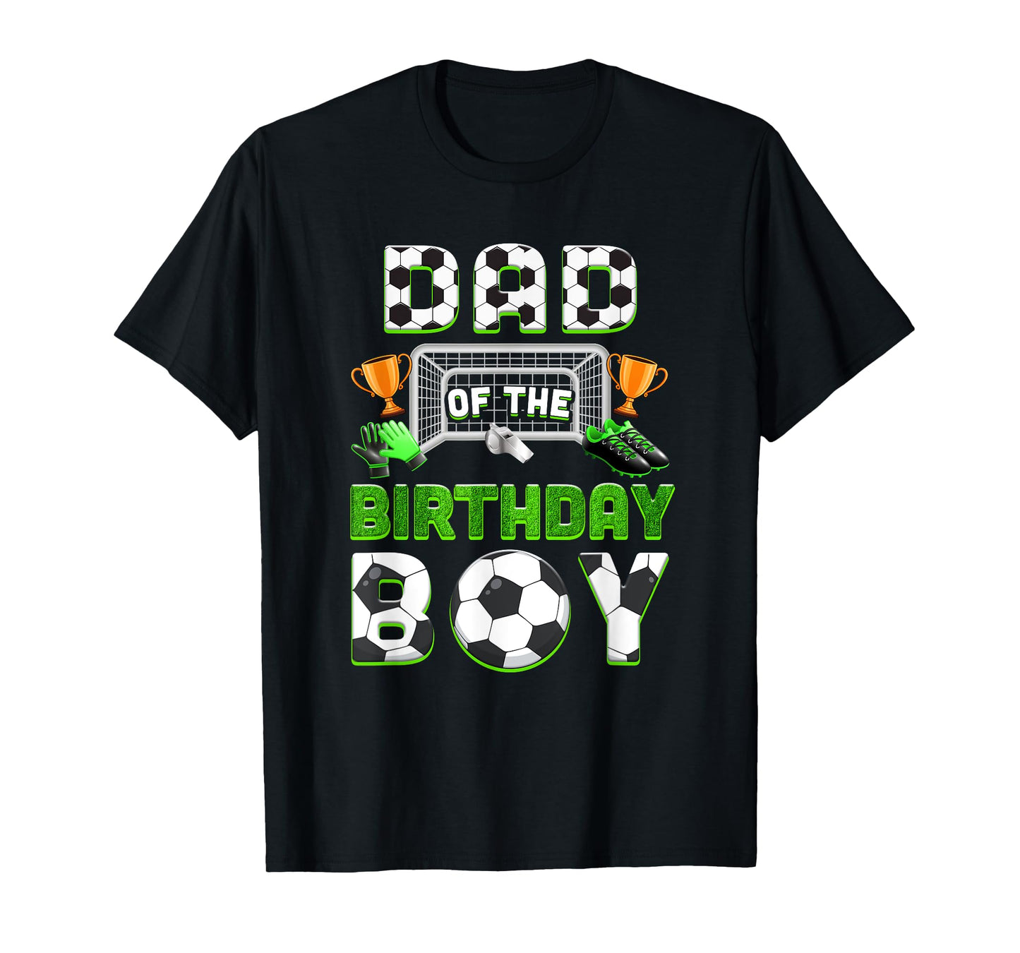 Dad Of The Birthday Boy Soccer Family Matching Party T-Shirt