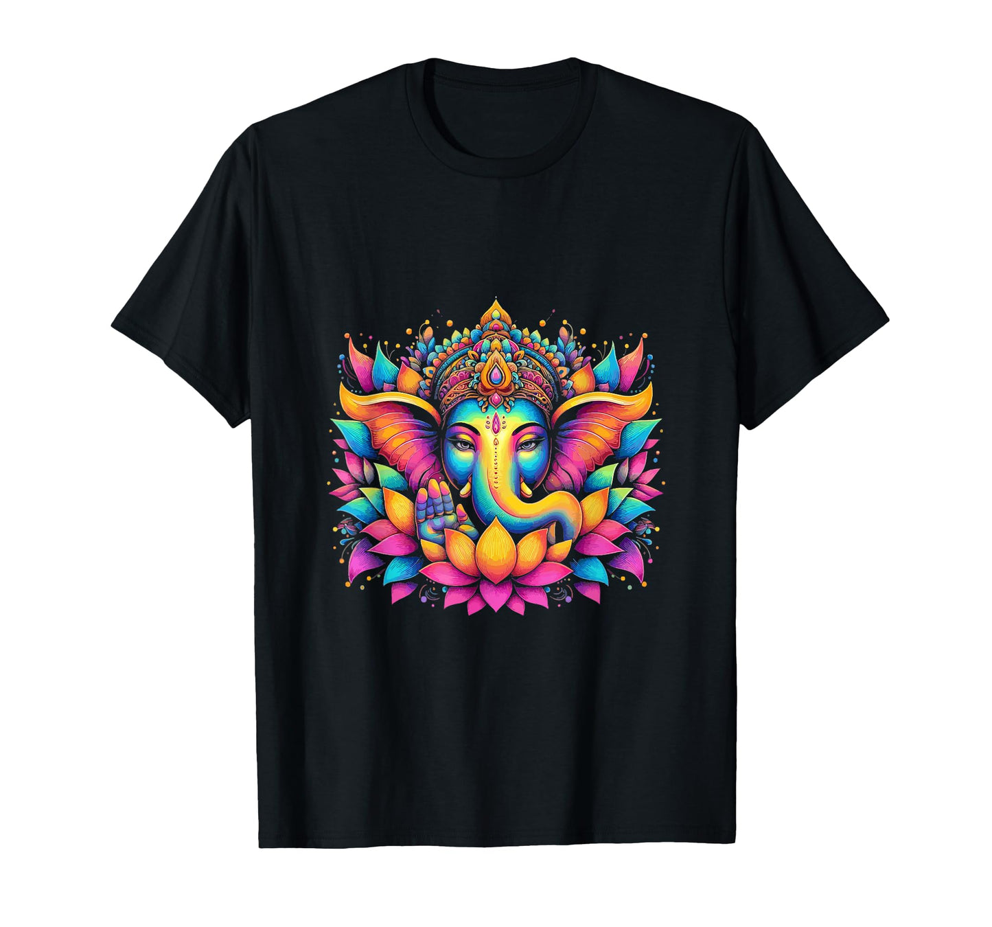 Ganesh Symbol Yoga Hindu Elephant God Ganesha Puja T-Shirt