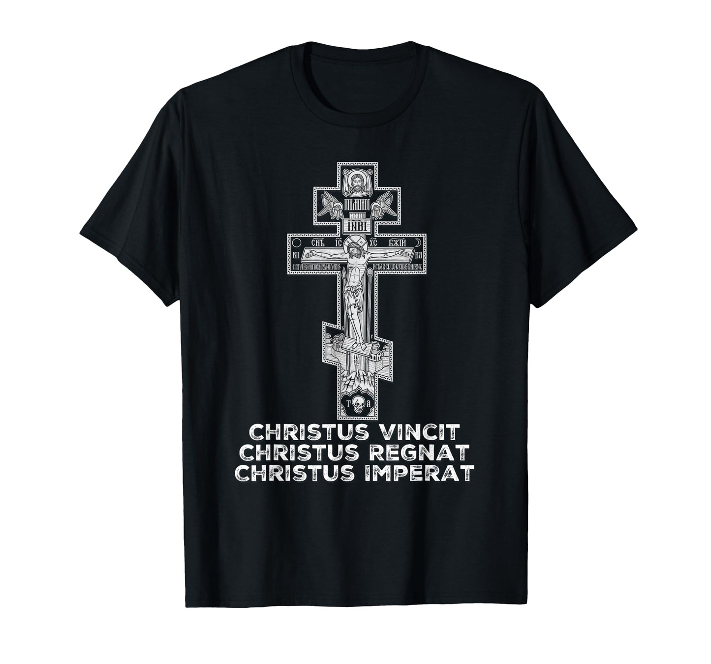 Eastern Orthodox Christian Christ Crucifix Icon T-Shirt