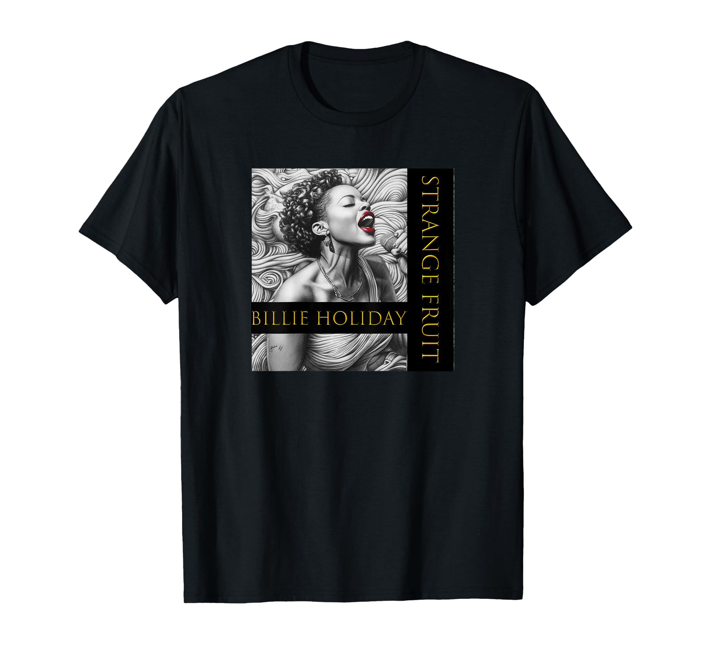 Billie Holiday_006_Back Printed T-Shirt