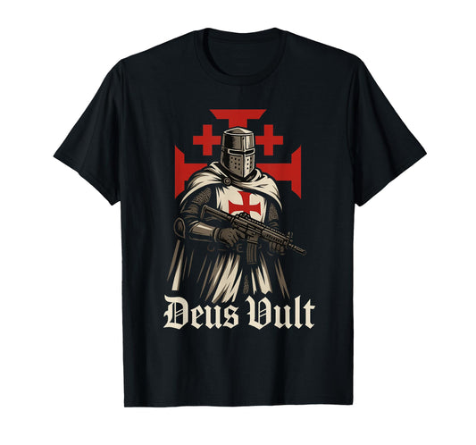 Deus Vult Templar Knight - Soldier of Christ T-Shirt