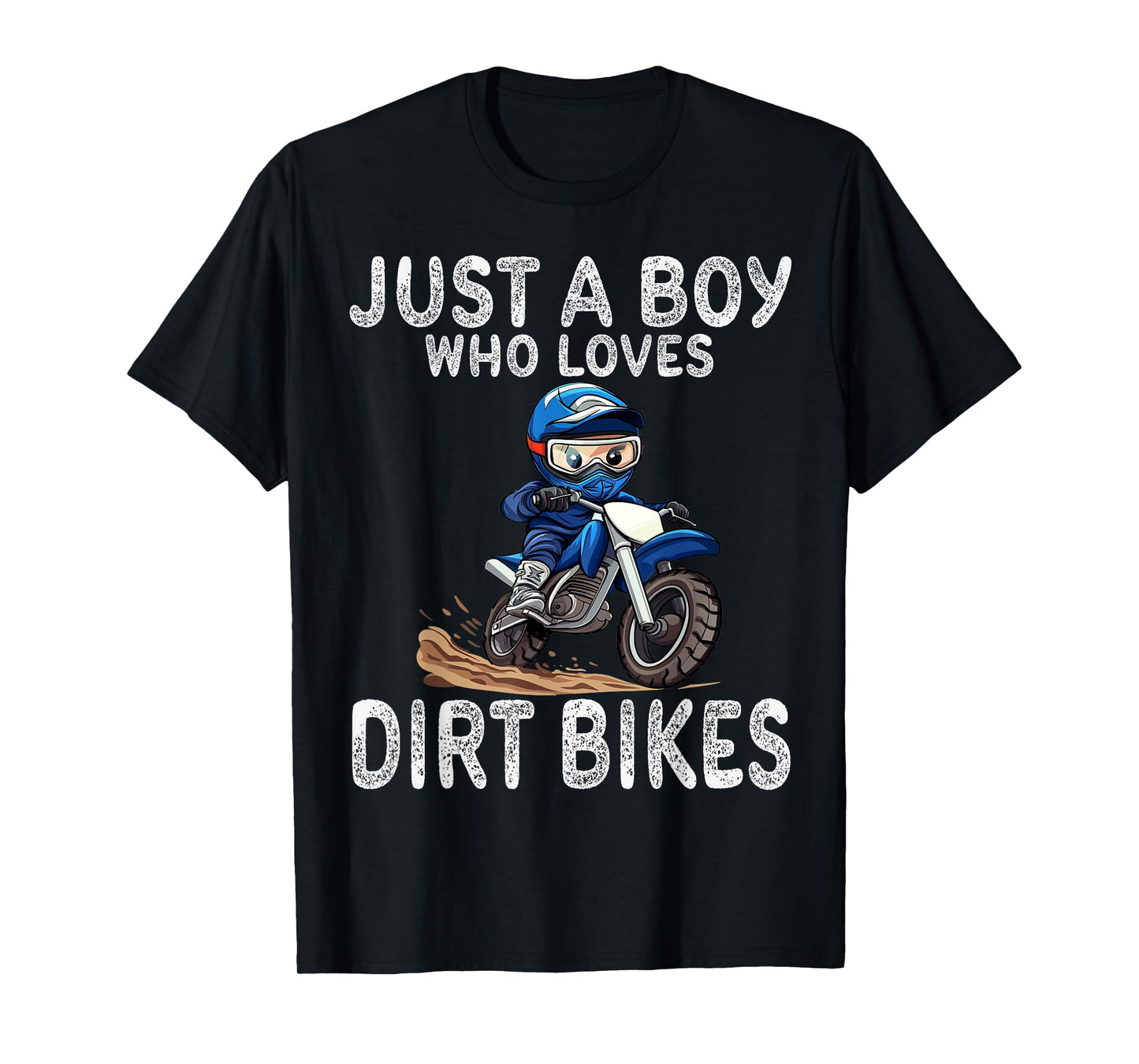 Just a boy who loves dirt bikes, Kids Dirt Bike T-Shirt