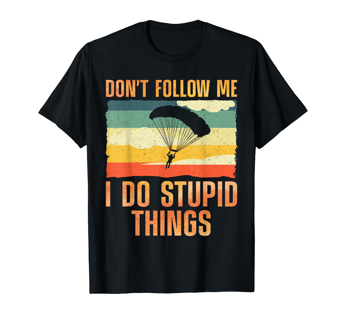 Funny Skydiving Art for Men Women Parachute Indoor Skydiver T-Shirt