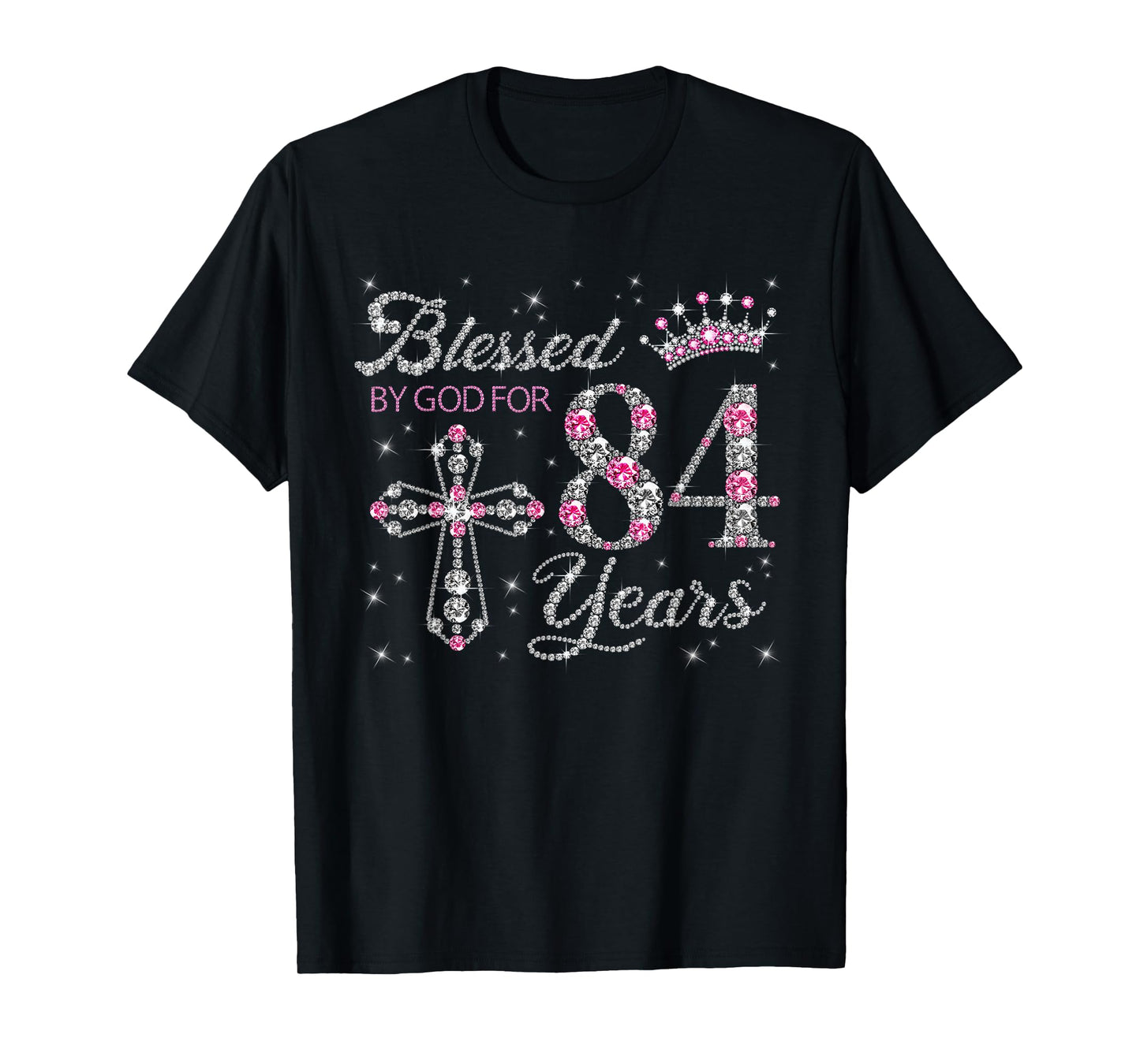 Blessed by God For 84 Years Old 84th Birthday Gift For Women T-Shirt