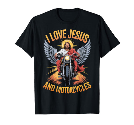 I Love Jesus And Motorcycles T-Shirt