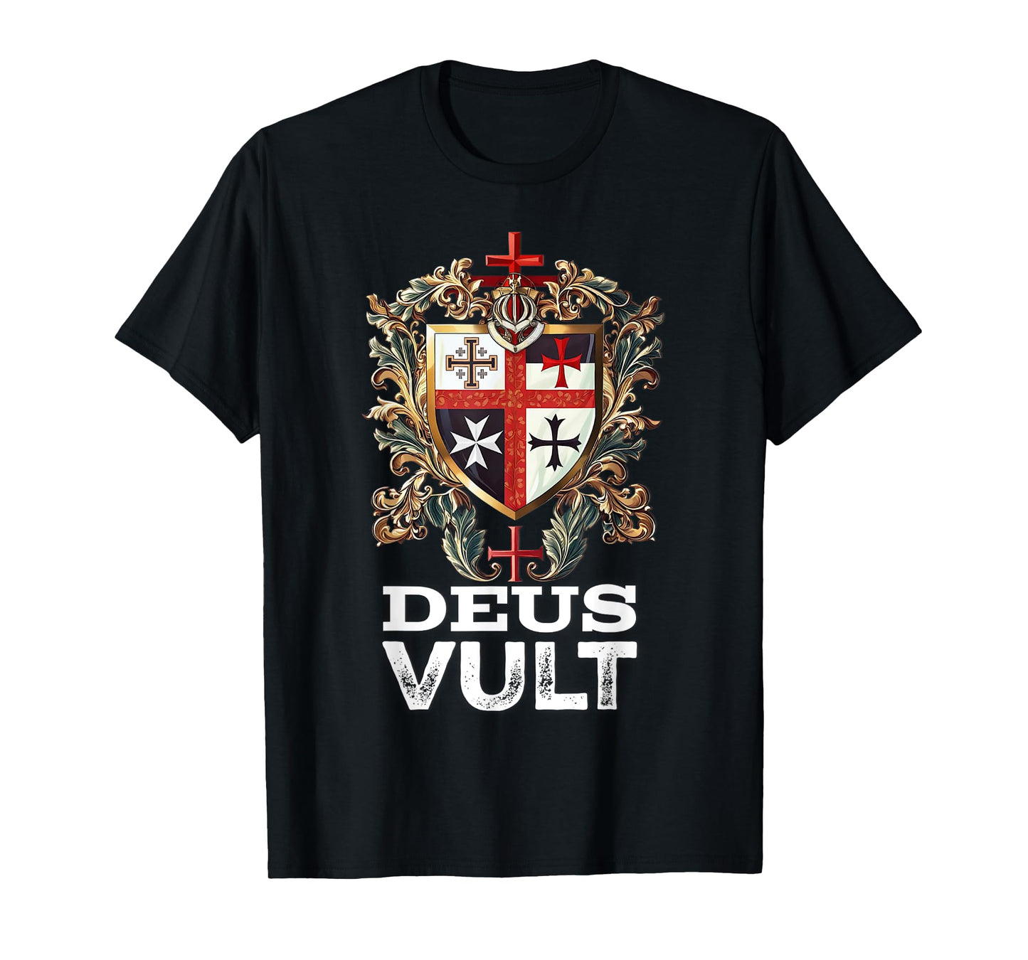 Catholic Knight Templar Crusader Cross Latin T-Shirt