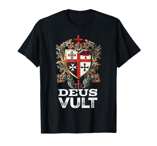 Catholic Knight Templar Crusader Cross Latin T-Shirt