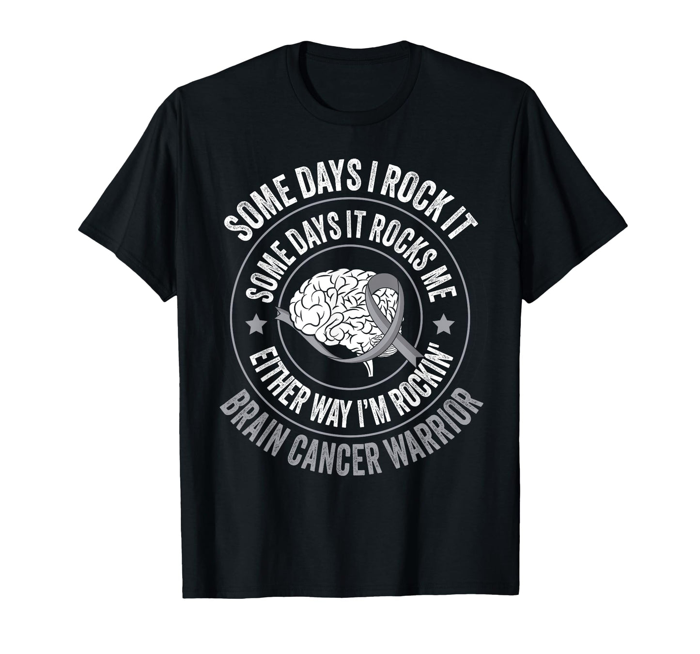Brain Tumor Warrior Funny Brain Cancer T-Shirt