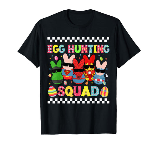 Happy Easter Bunny Egg Hunting Squad Crew Family Boy Girl T-Shirt
