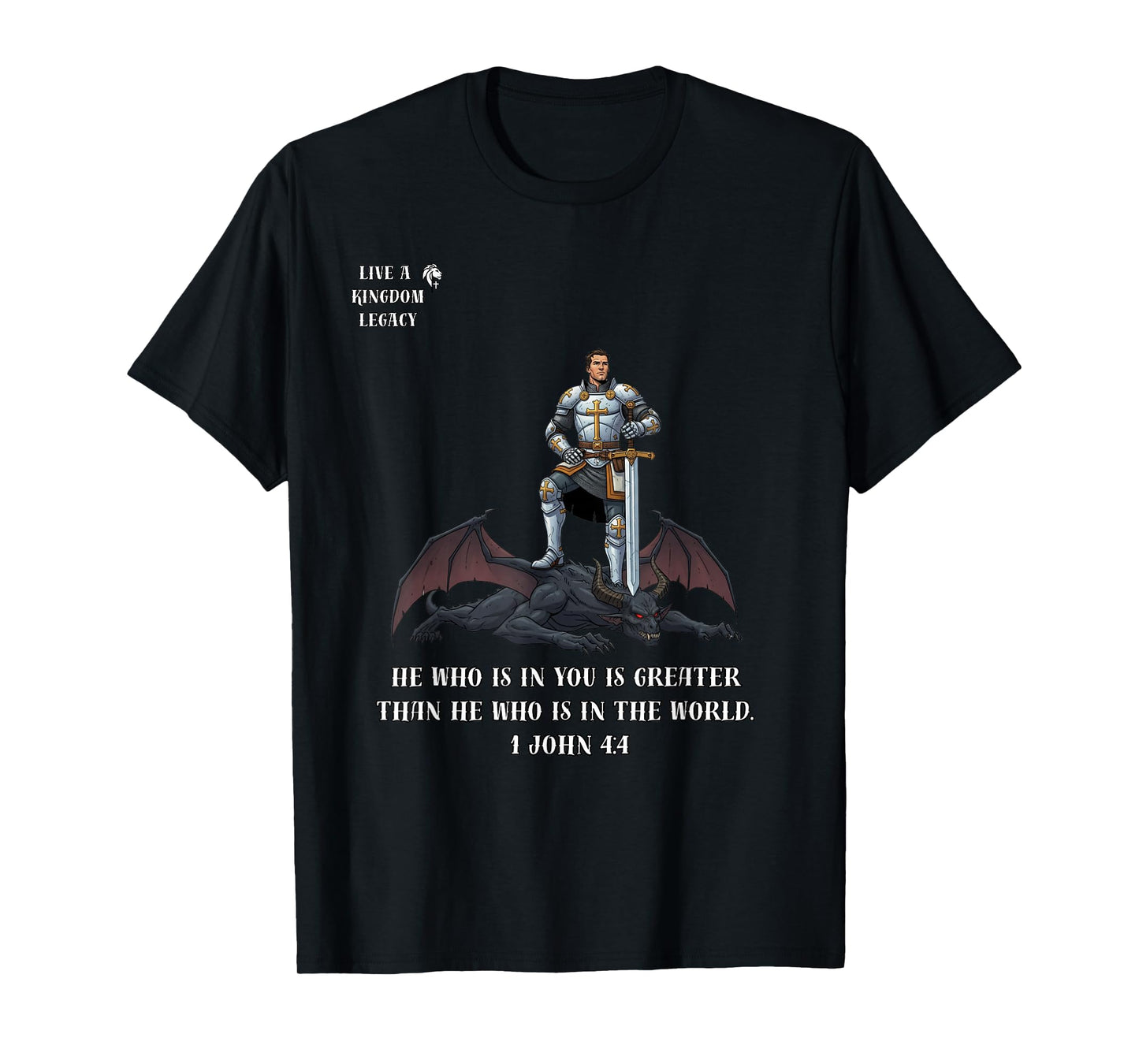 Greater is He in US - 1 John 4:4 T-Shirt