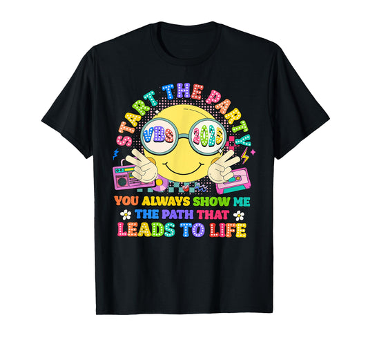 Groovy Start The Party VBS 2025 Show Me The Path Christian T-Shirt