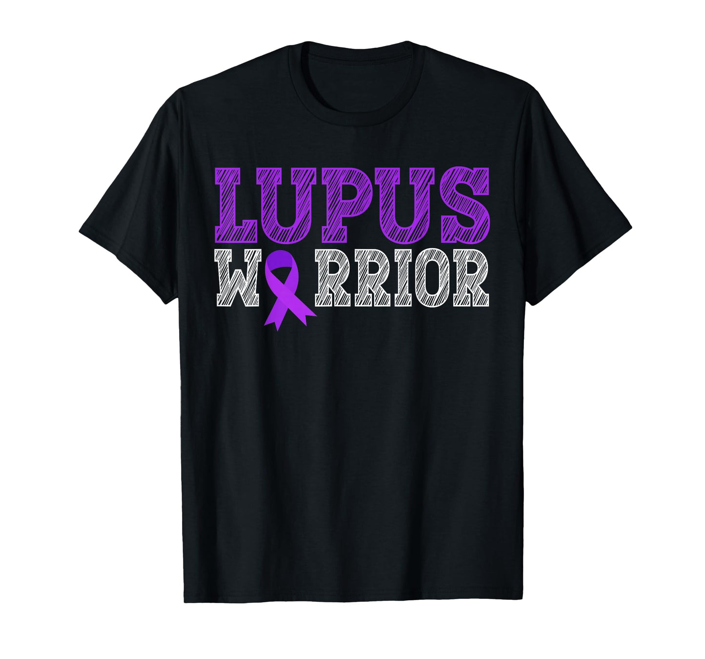 Lupus Warrior Purple Ribbon Lupus Awareness Month for Women T-Shirt
