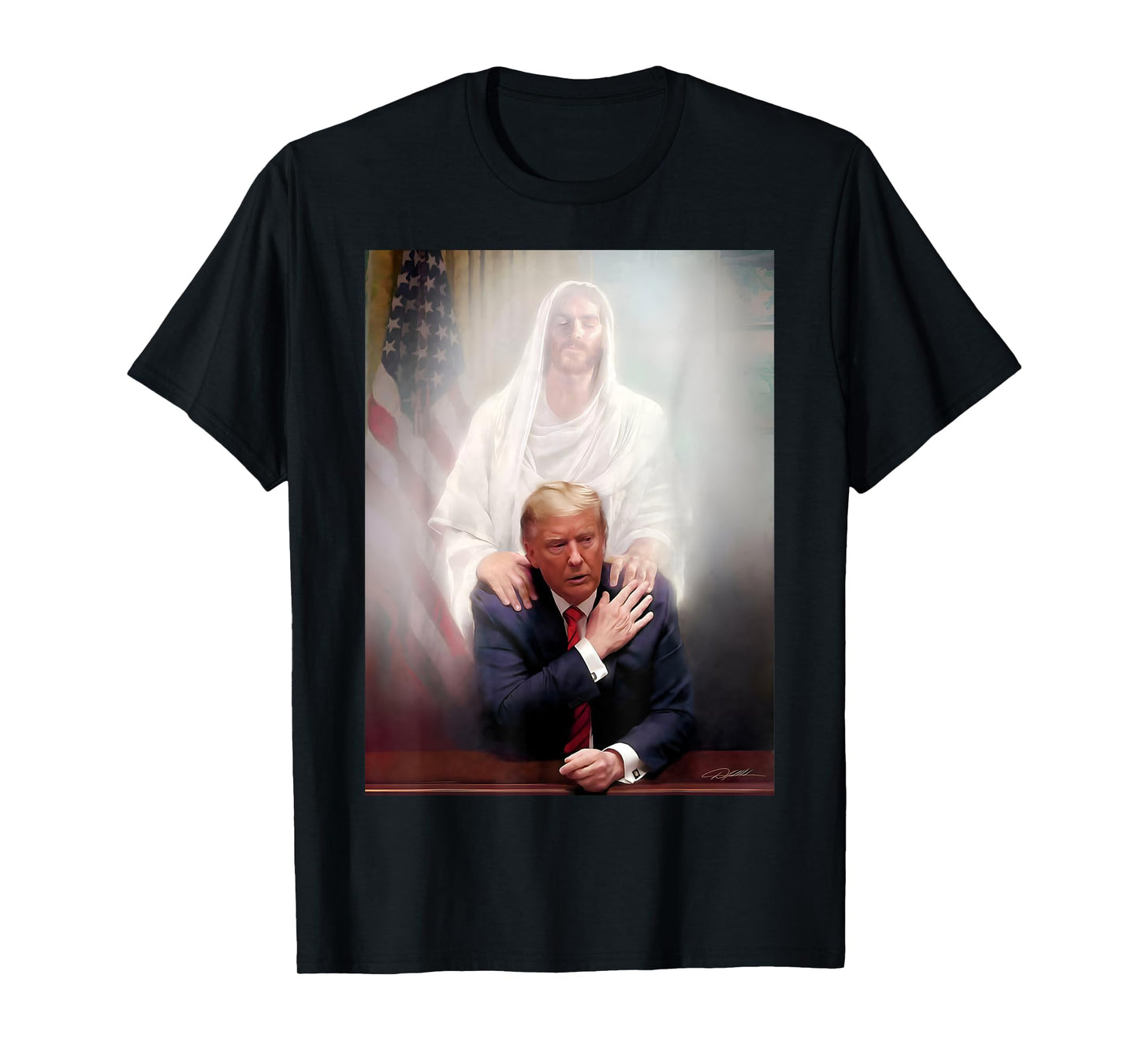 Trump and Jesus Pray's Trump Vote Trump For President 2024 T-Shirt